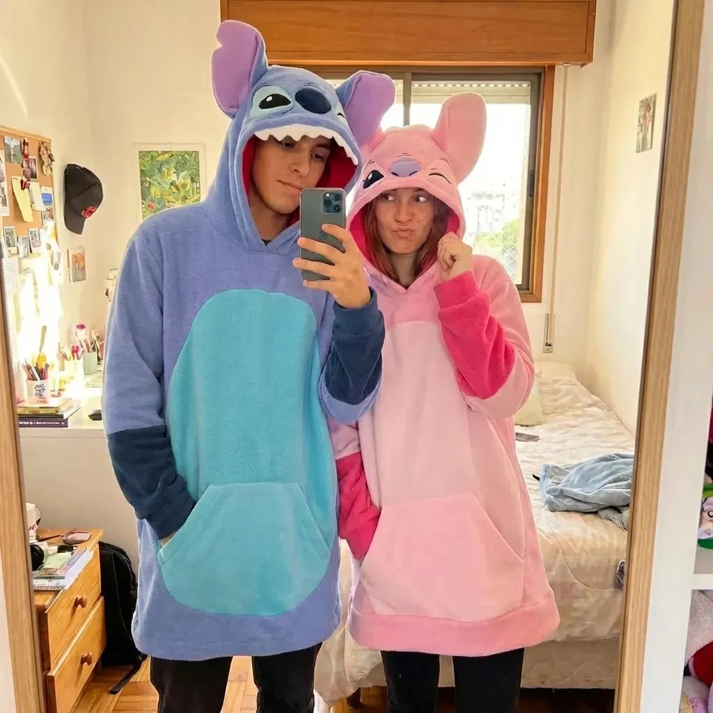 🧸 Buzo Gigante Yeti Stitch – Súper Suave, Cálido y Oversize