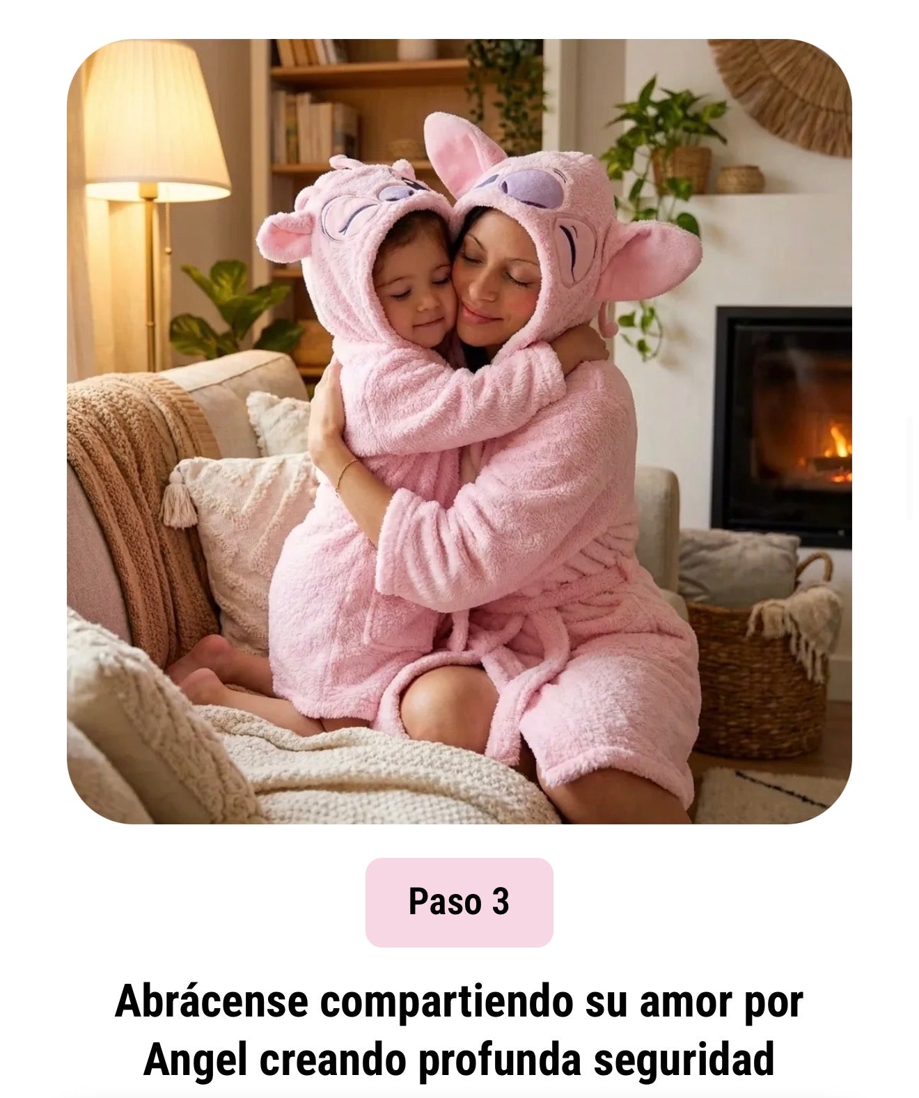 😻Bata de Baño Rosa con Capucha Diseño Angel