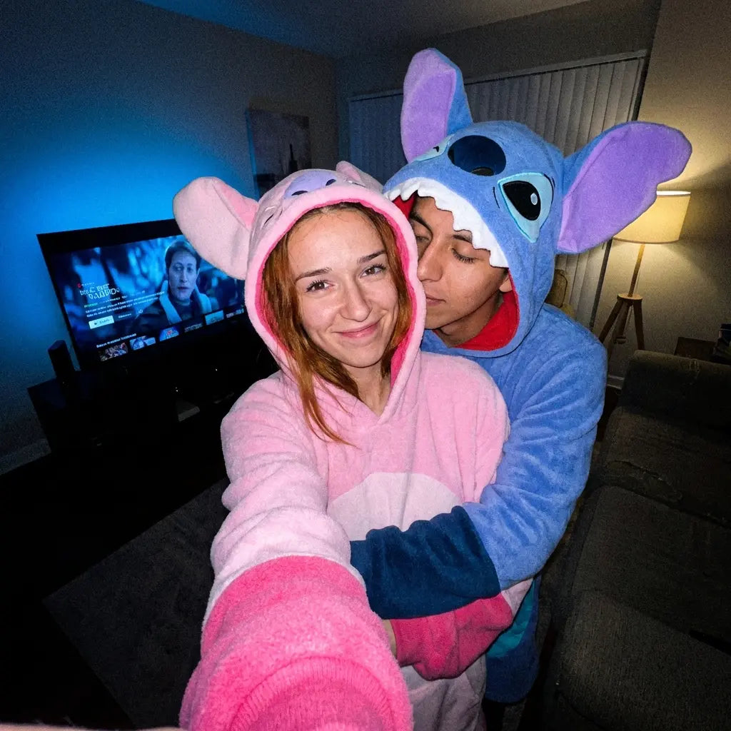 🧸 Buzo Gigante Yeti Stitch – Súper Suave, Cálido y Oversize