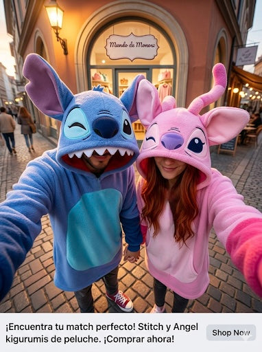 🧸 Buzo Gigante Yeti Stitch – Súper Suave, Cálido y Oversize