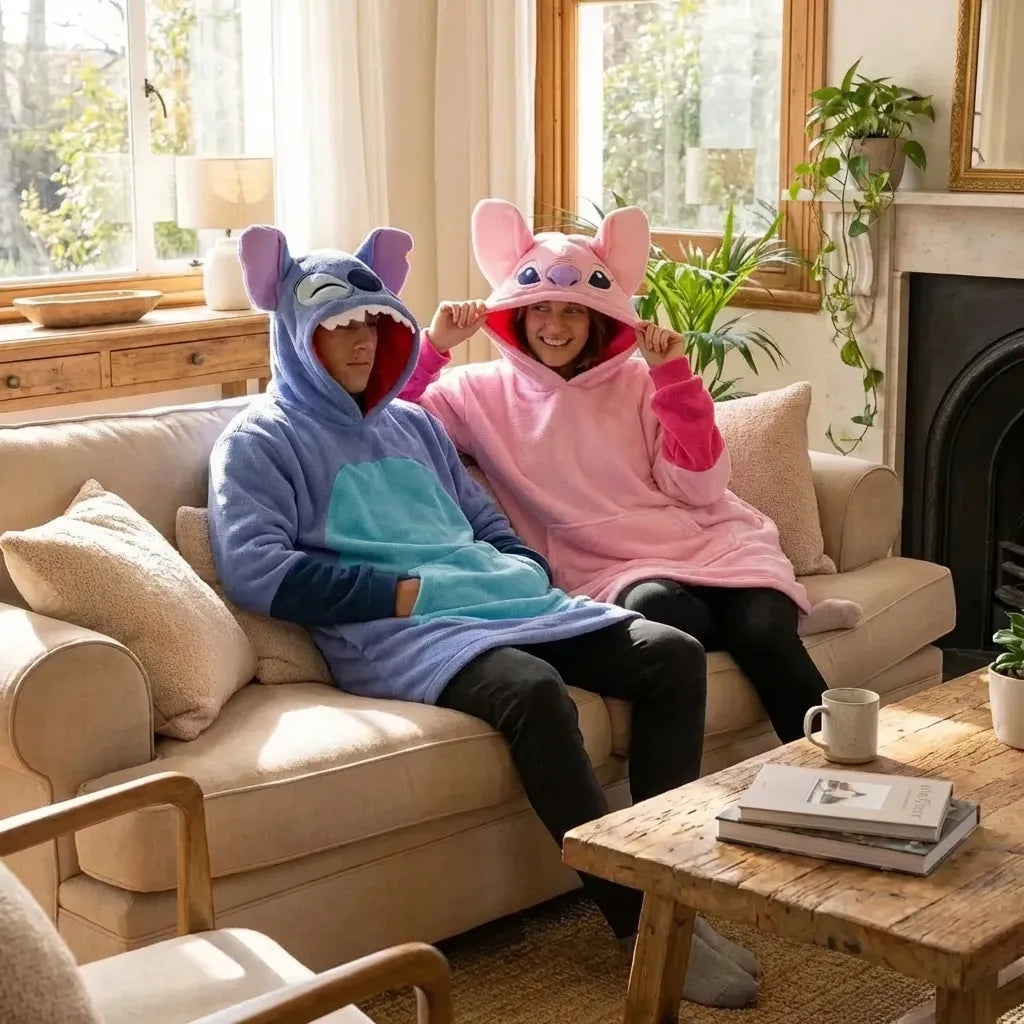 🧸 Buzo Gigante Yeti Stitch – Súper Suave, Cálido y Oversize